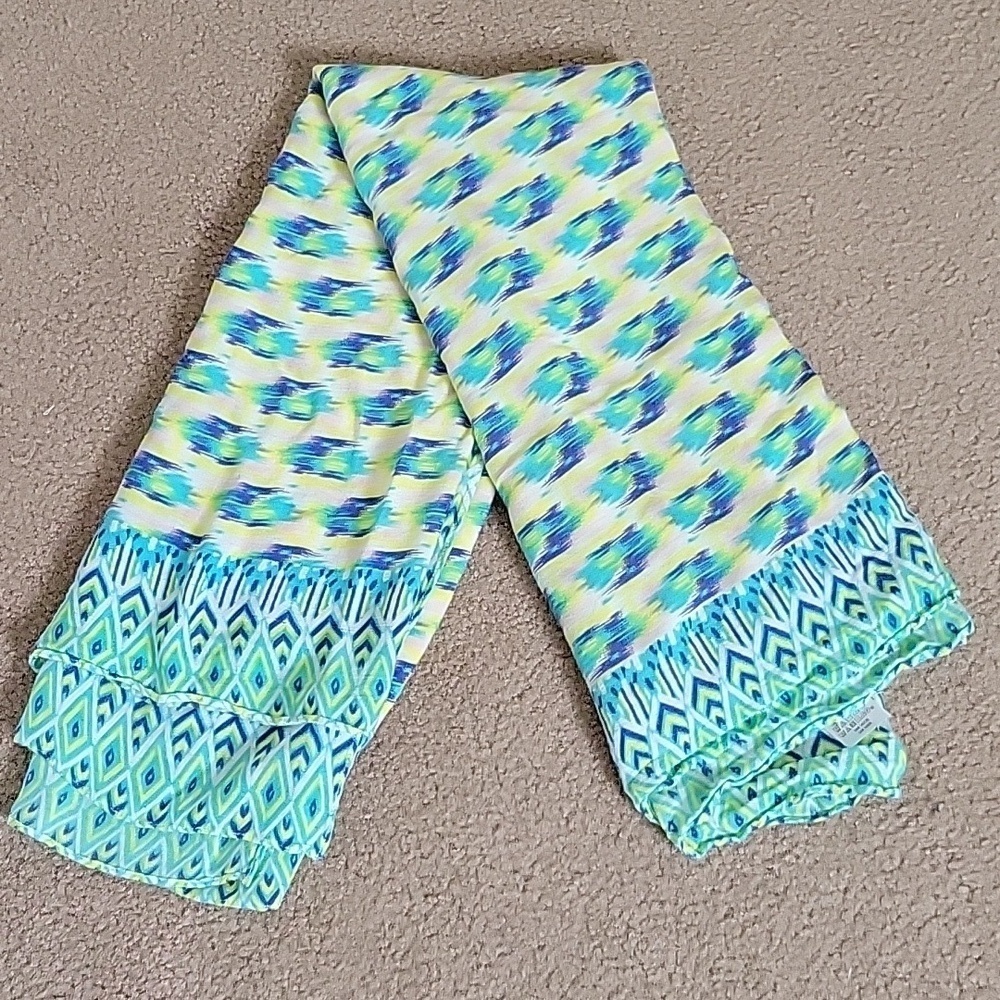 Stella & Dot Union Square Colorful Boho Ikat Scarf